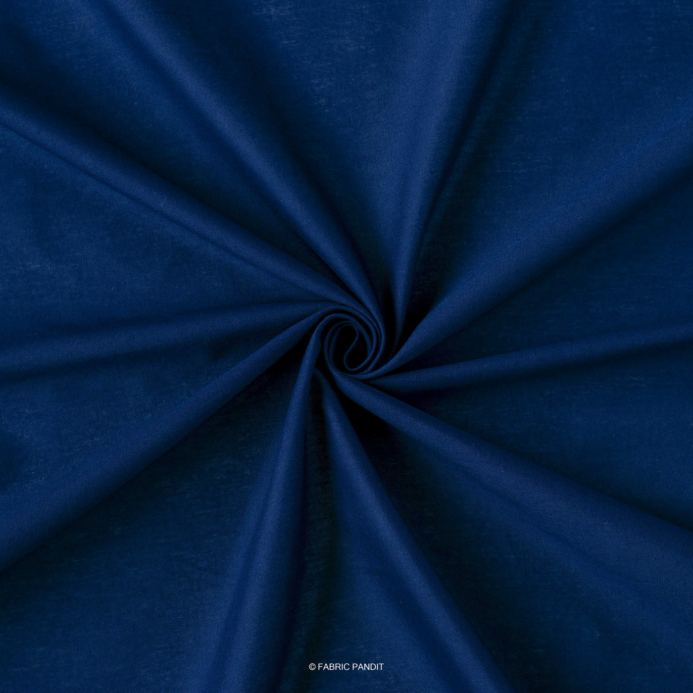 Cotton Linen Fabric Fabric Royal Blue Color Pure Cotton Linen Fabric (Width 52 Inches)