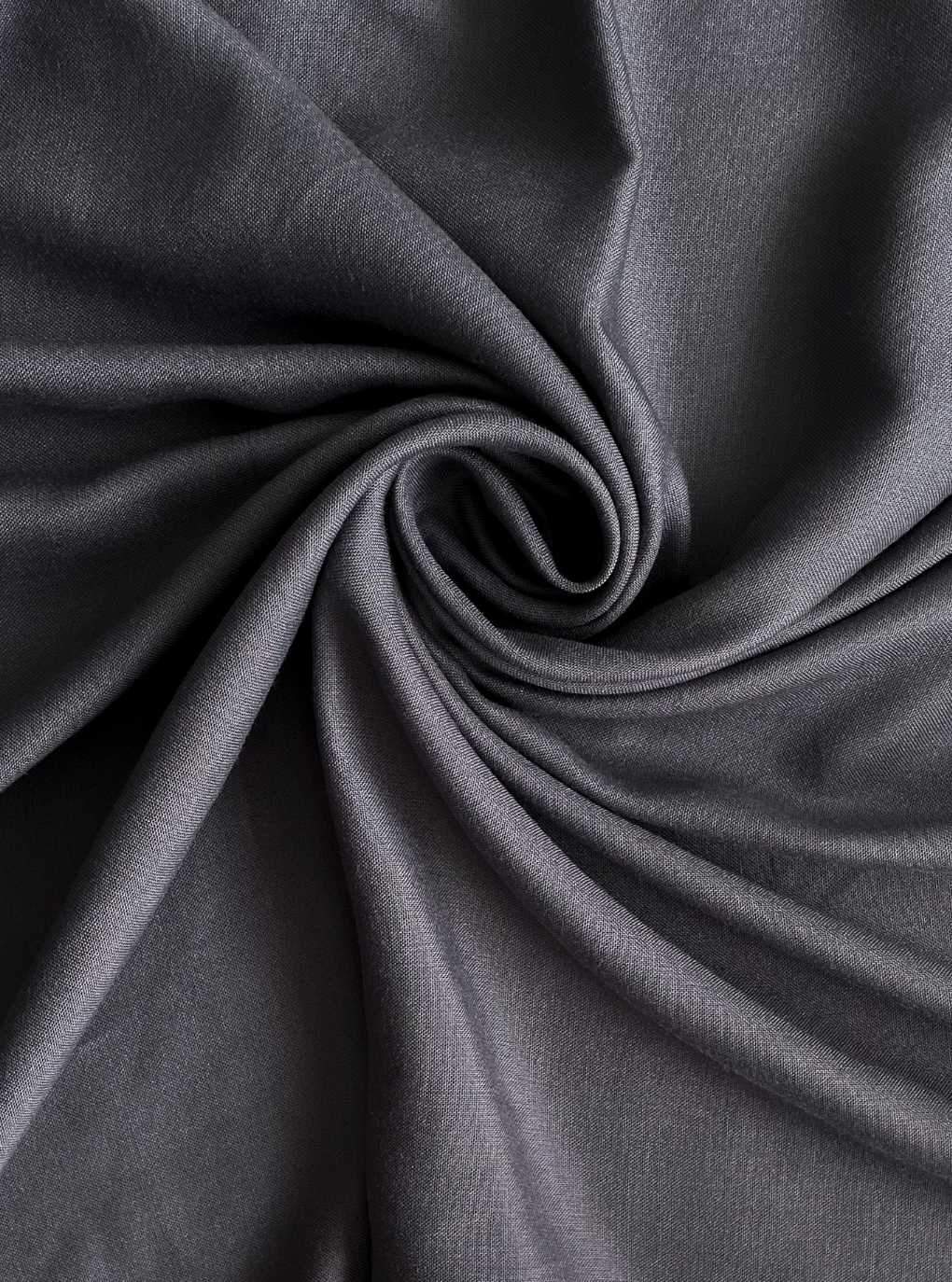 Charcoal Grey Color Pure Rayon Fabric Fabric Pandit