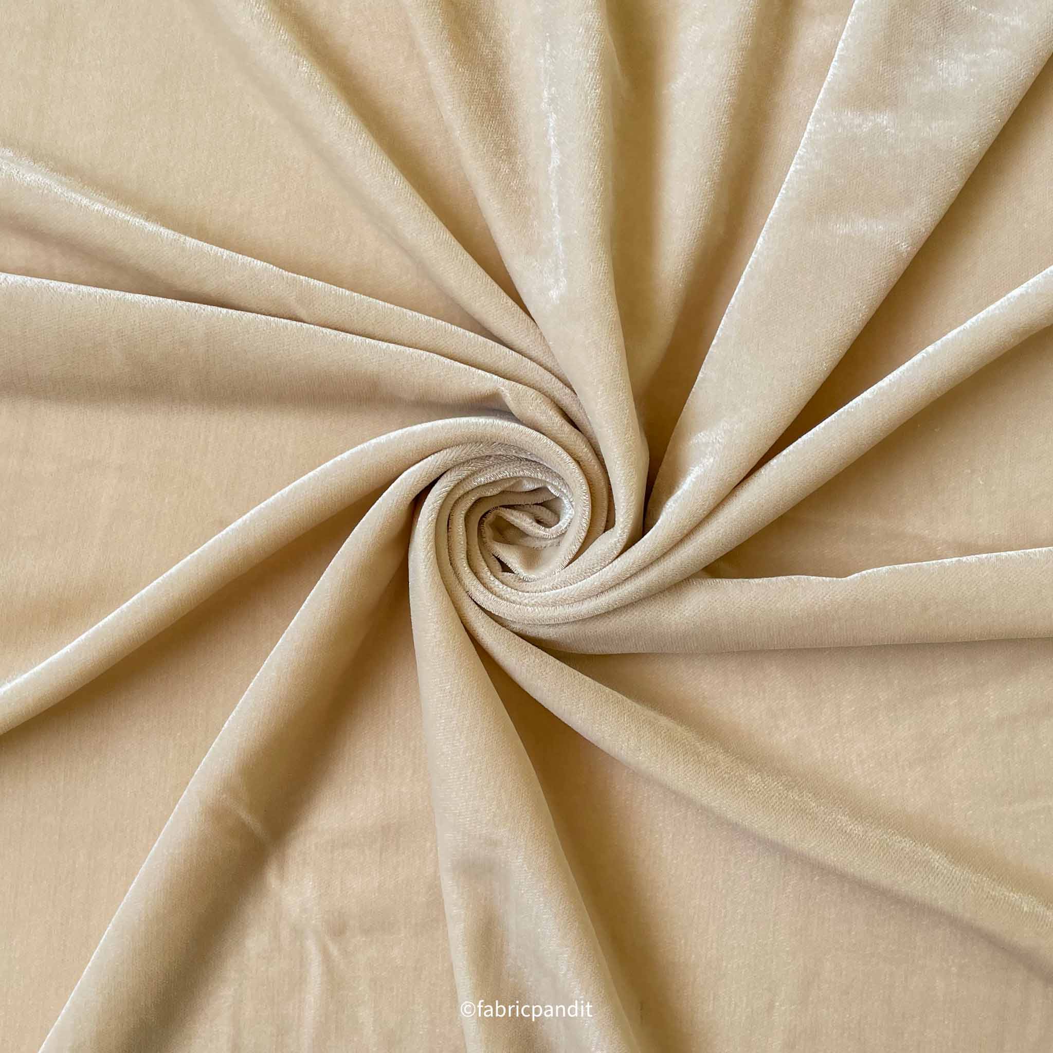 Soft Beige Color Pure Velvet Fabric Width 44 Inches Fabric Pandit soft-beige-color-pure-velvet-fabric-width-44-inches-fabric-pandit