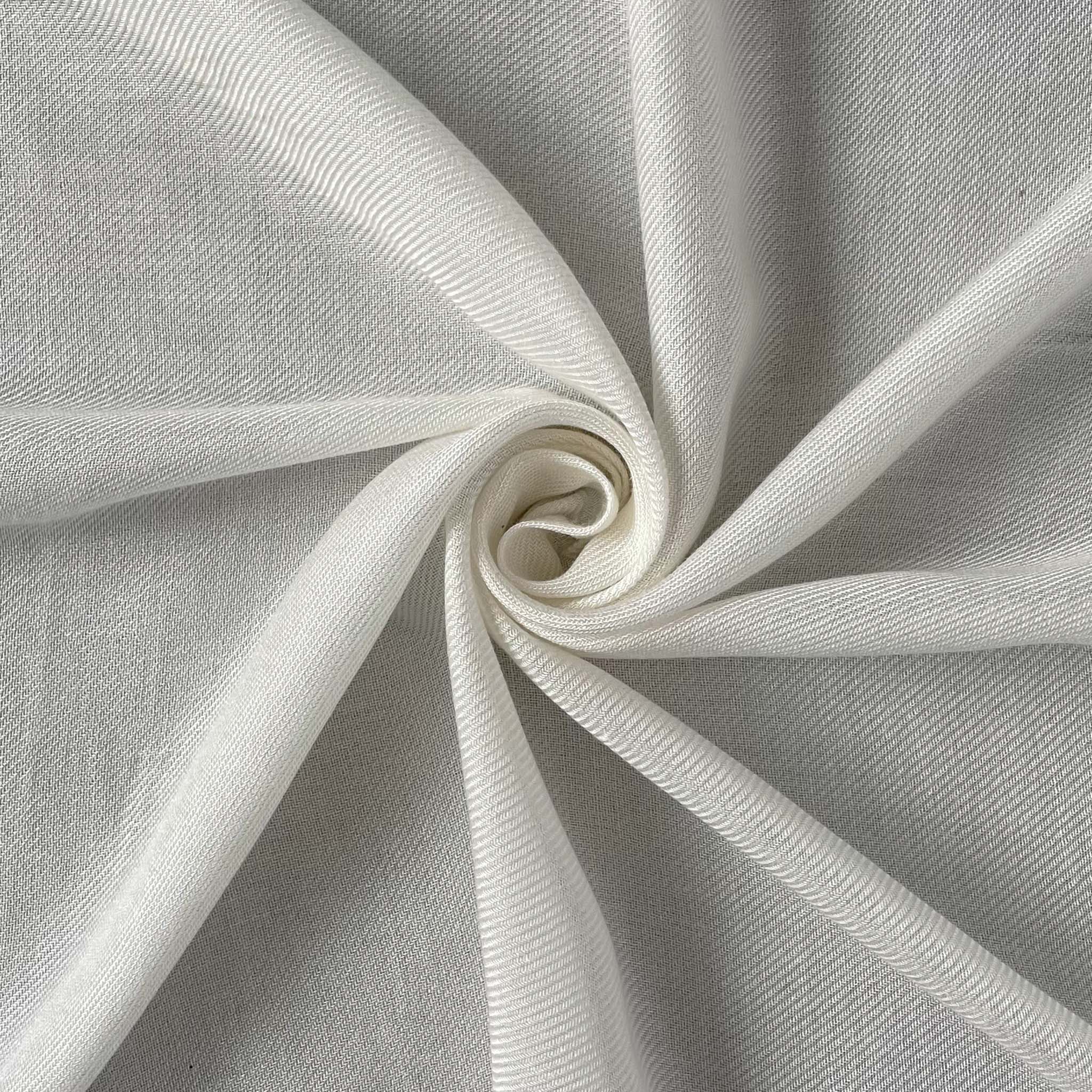 White Dyeable Pure Viscose Rayon Twill Plain Fabric (Width 36 Inches, –  Fabric Pandit