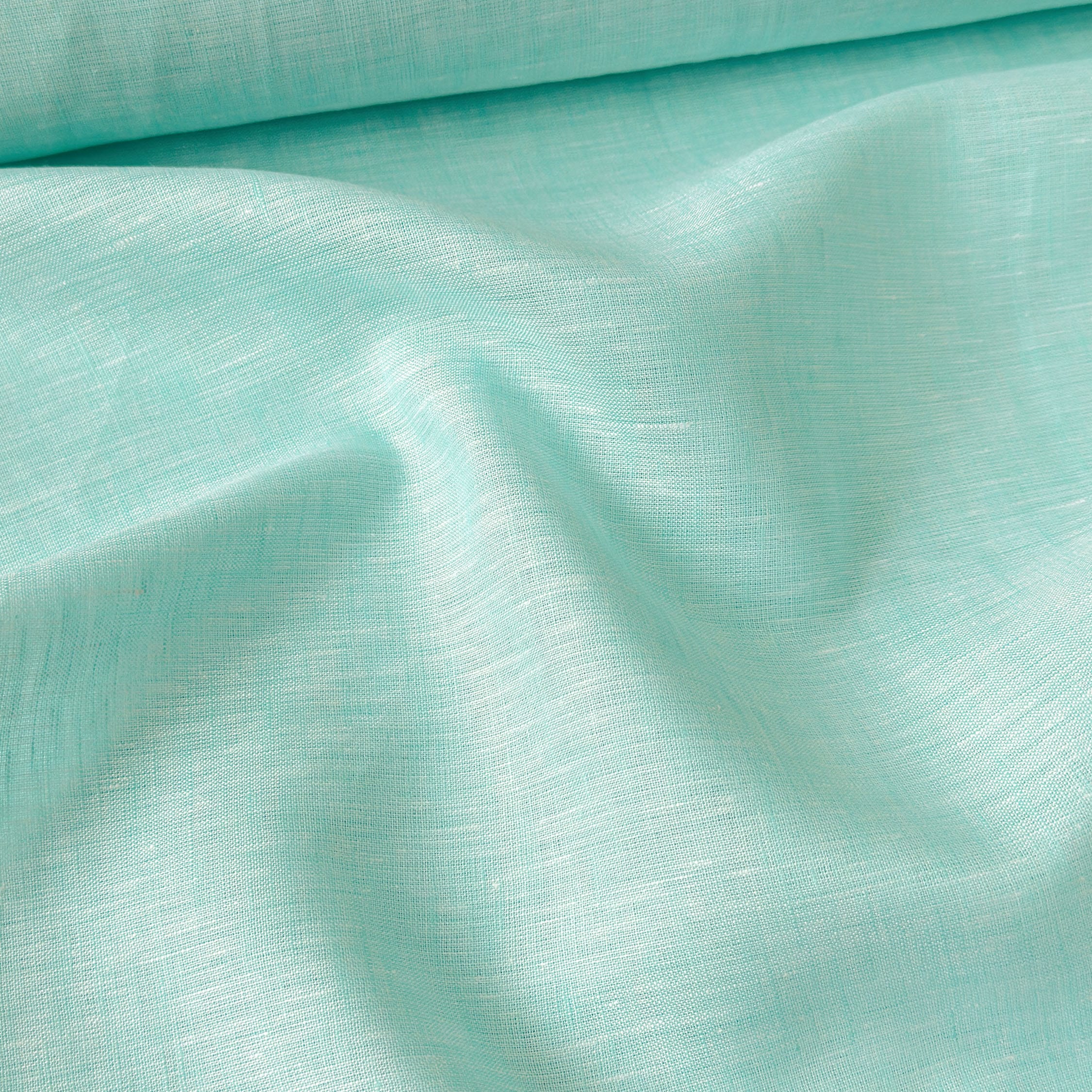 80 LEA Linen Fabric Fabric Aqua Blue 80 LEA Linen Fabric