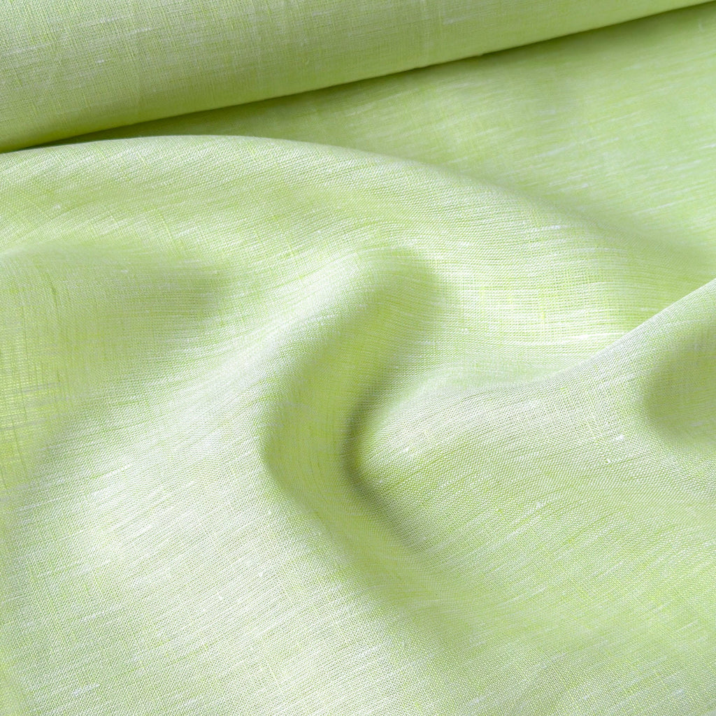 80 LEA Linen Fabric Fabric Pastel Lime 80 LEA Linen Fabric