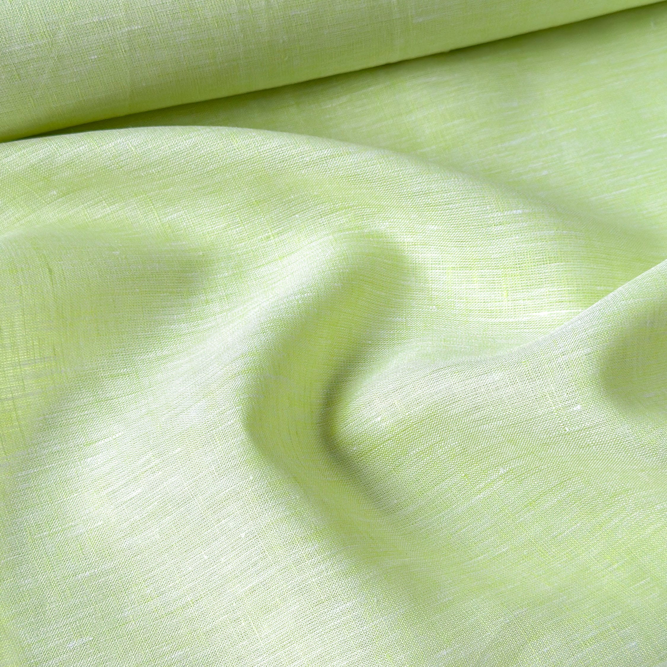 80 LEA Linen Fabric Fabric Pastel Lime 80 LEA Linen Fabric