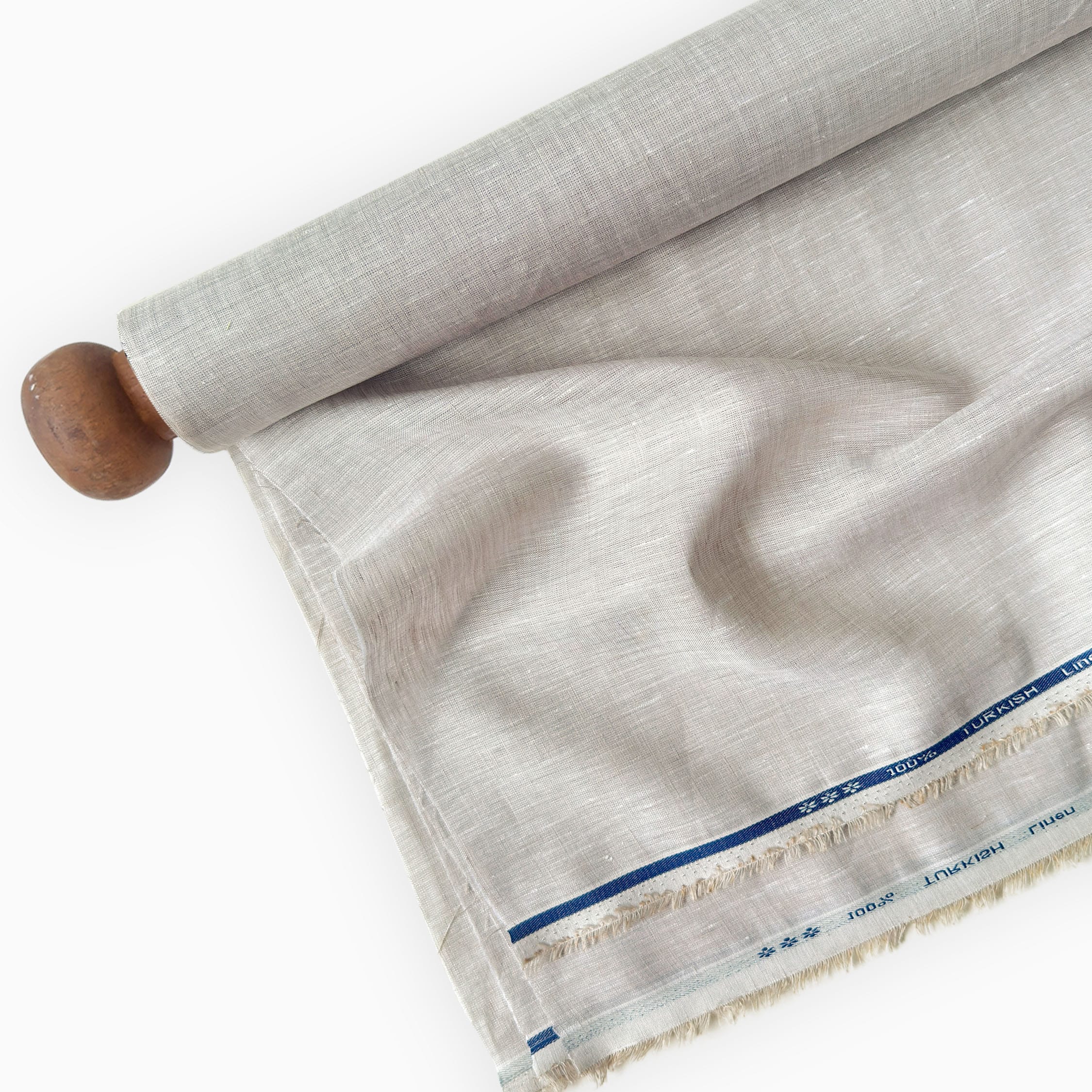 80 LEA Linen Fabric Fabric Pearl Grey 80 LEA Linen Fabric