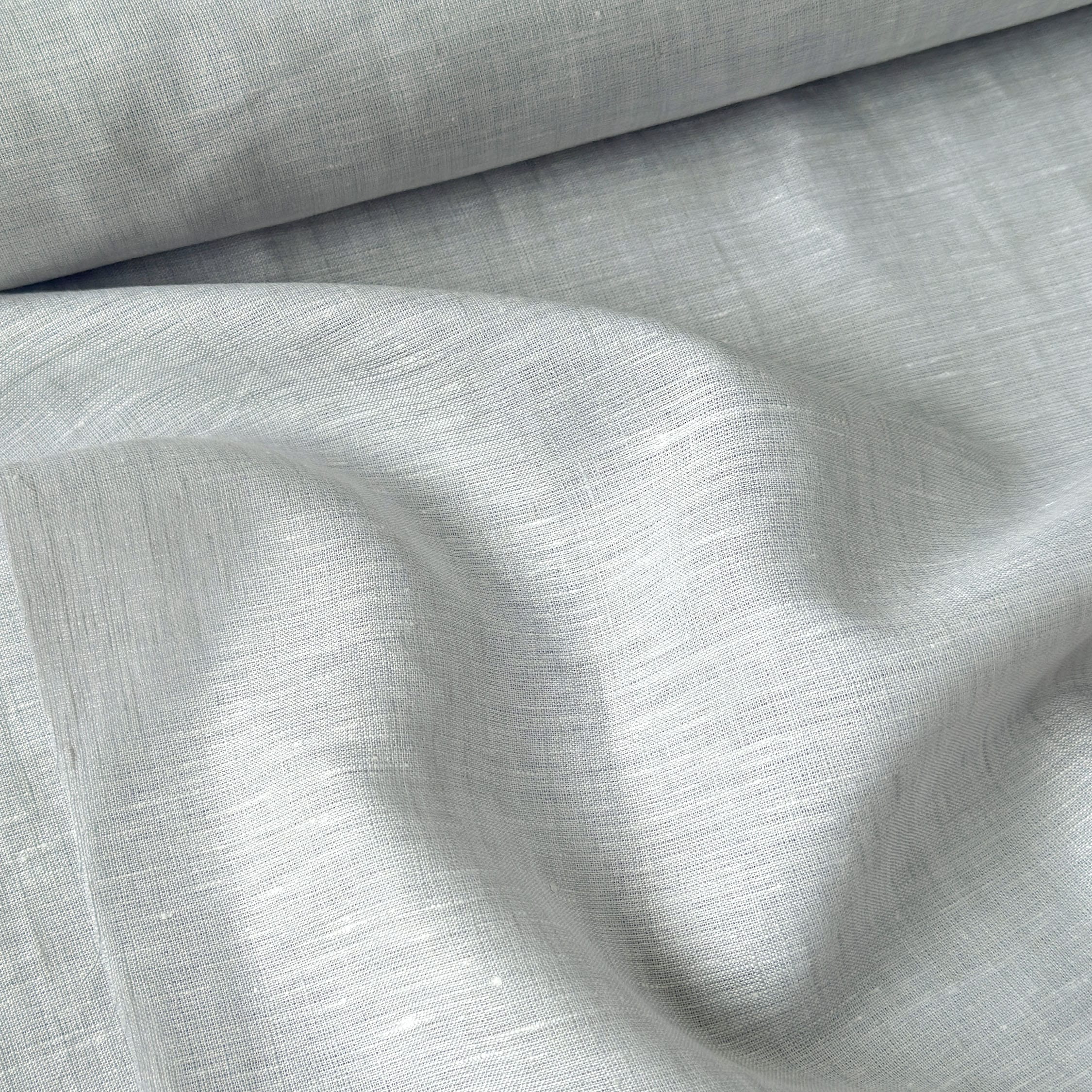 80 LEA Linen Fabric Fabric Silver Mist 80 LEA Linen Fabric