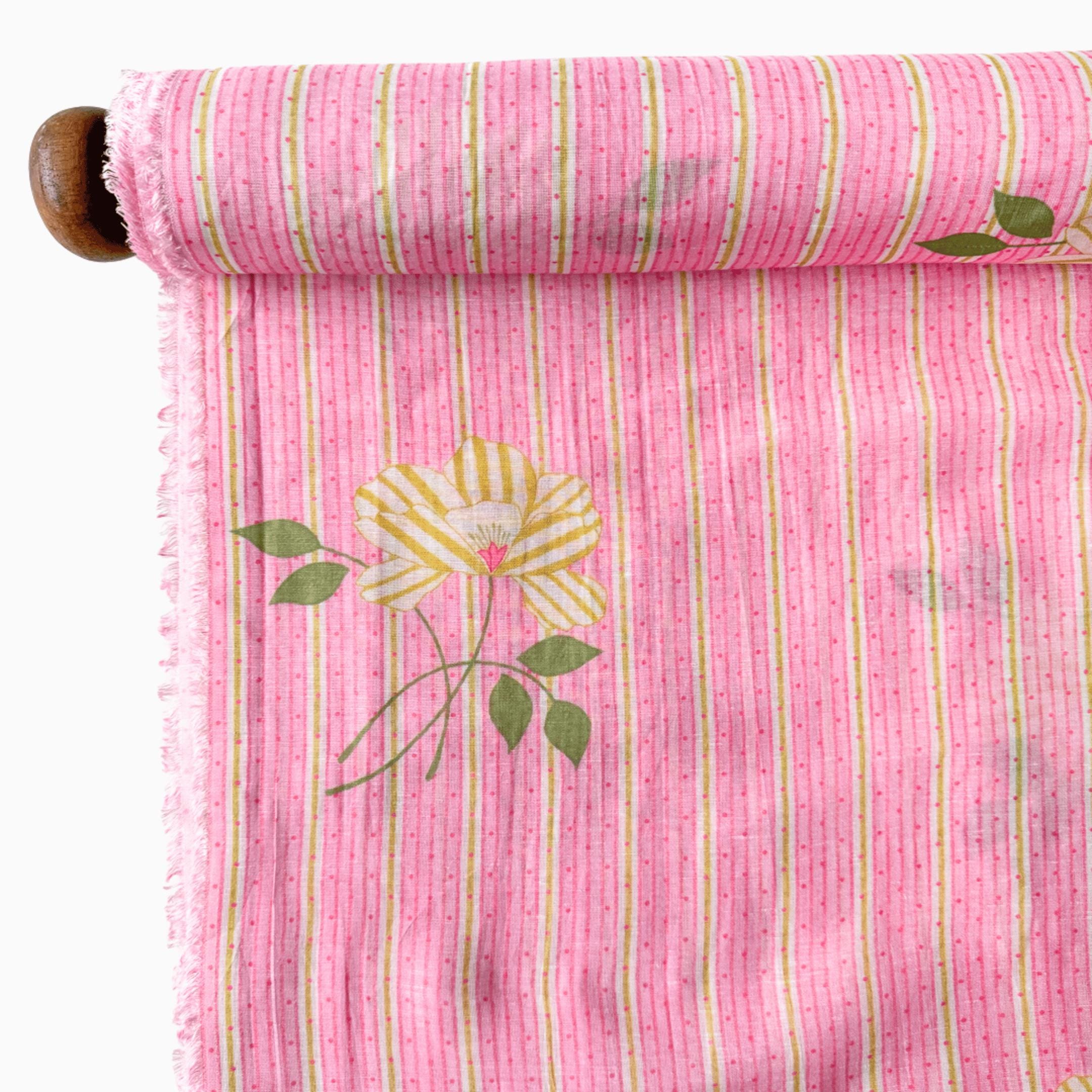 After Summer Linen Fabric Fabric Blush Pink Linen Fabric