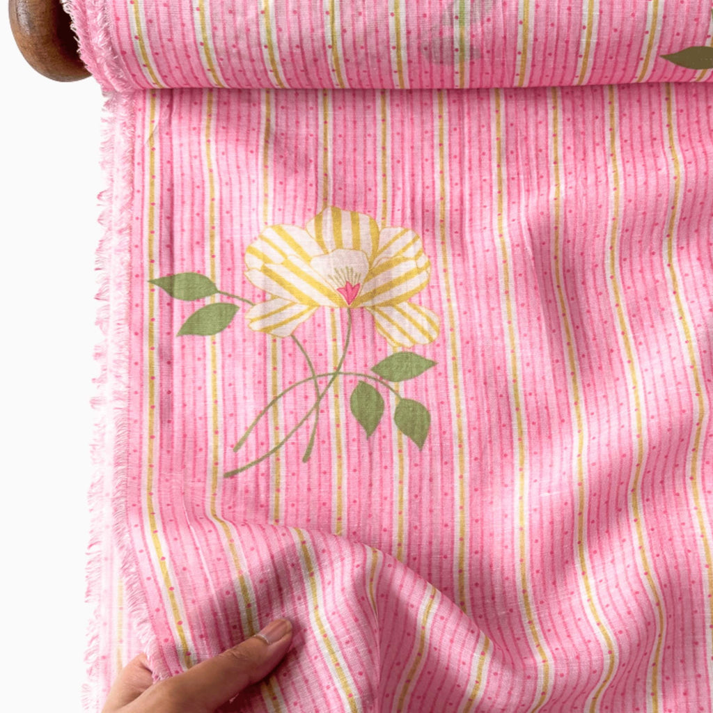 After Summer Linen Fabric Fabric Blush Pink Linen Fabric