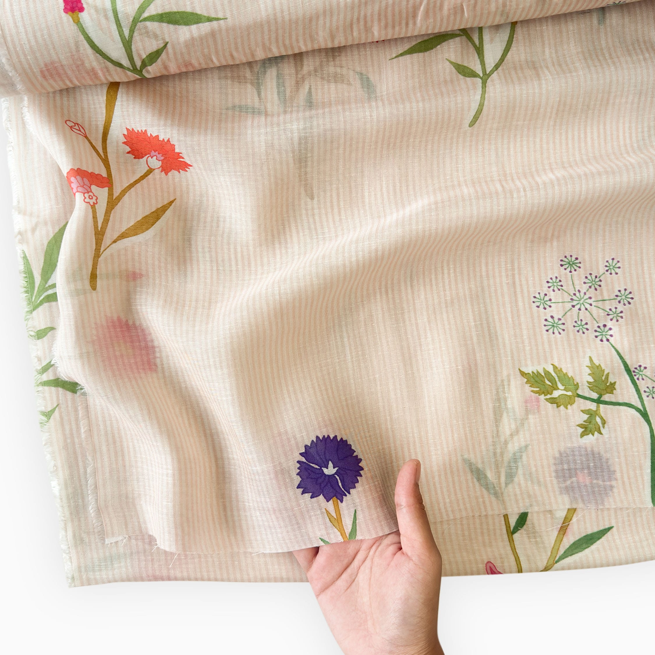 After Summer Linen Fabric fabric Light Peach Linen Fabric