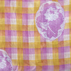 After Summer Linen Fabric fabric Lilac & Yellow Linen Fabric