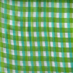 After Summer Linen Fabric fabric Lush Green & Cyan Blue Linen Fabric
