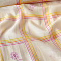 After Summer Linen Fabric fabric Peach & Yellow-Lilac Linen Fabric