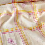 After Summer Linen Fabric fabric Peach & Yellow-Lilac Linen Fabric