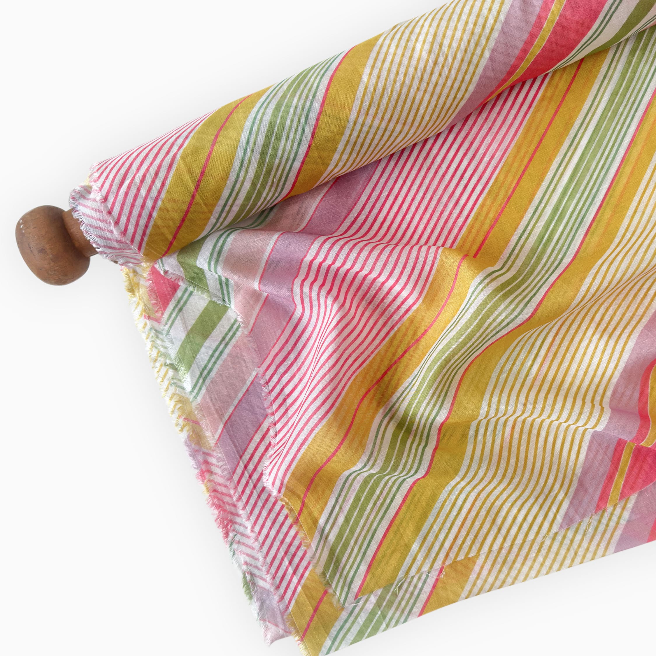 After Summer Linen Fabric fabric Pink & Yellow Linen Fabric