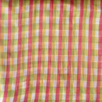 After Summer Linen Fabric fabric Salmon Pink & Yellow Linen Fabric