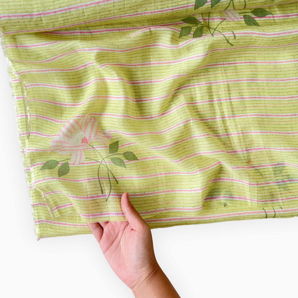 After Summer Linen Fabric fabric Summer Yellow Linen Fabric