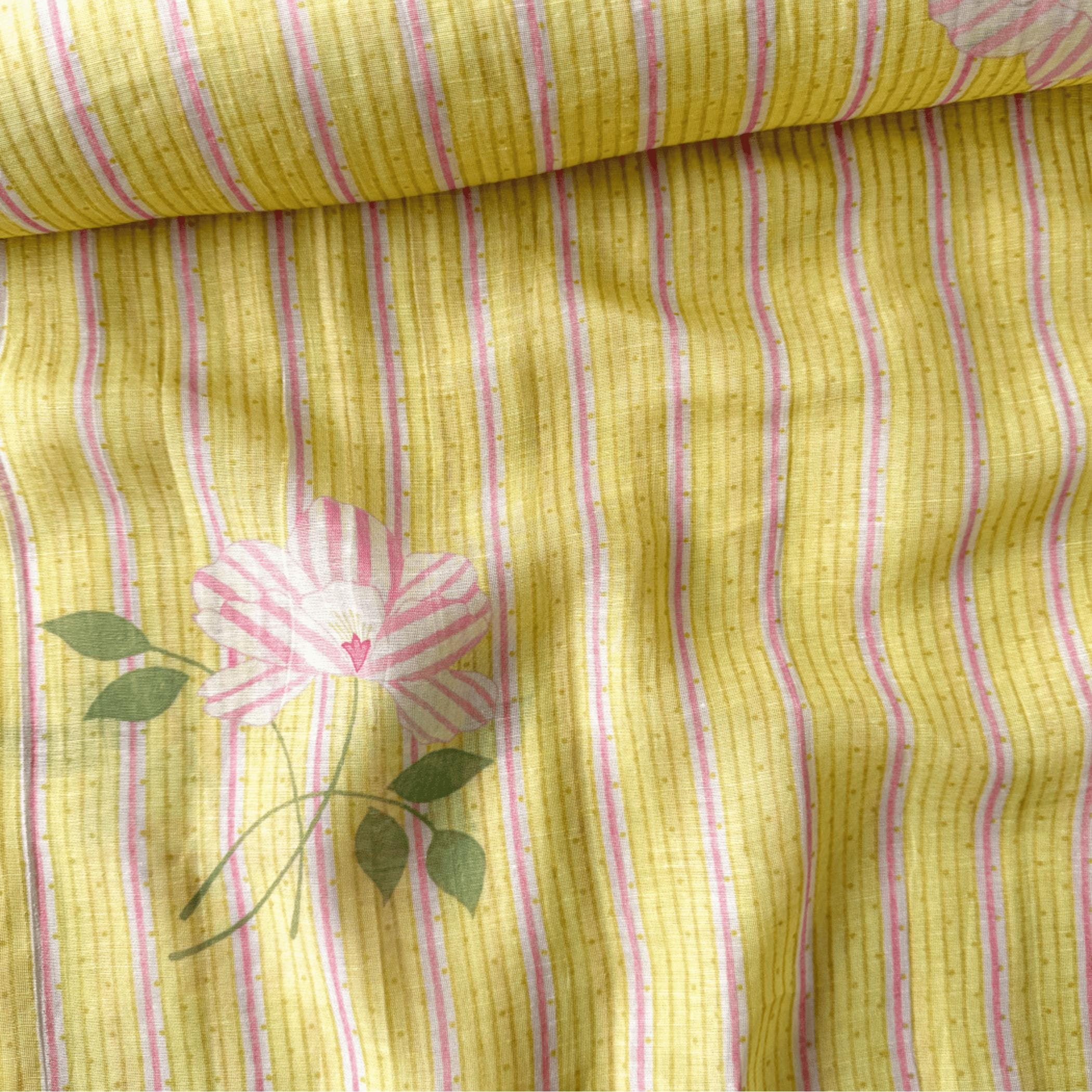 After Summer Linen Fabric Fabric Summer Yellow Linen Fabric