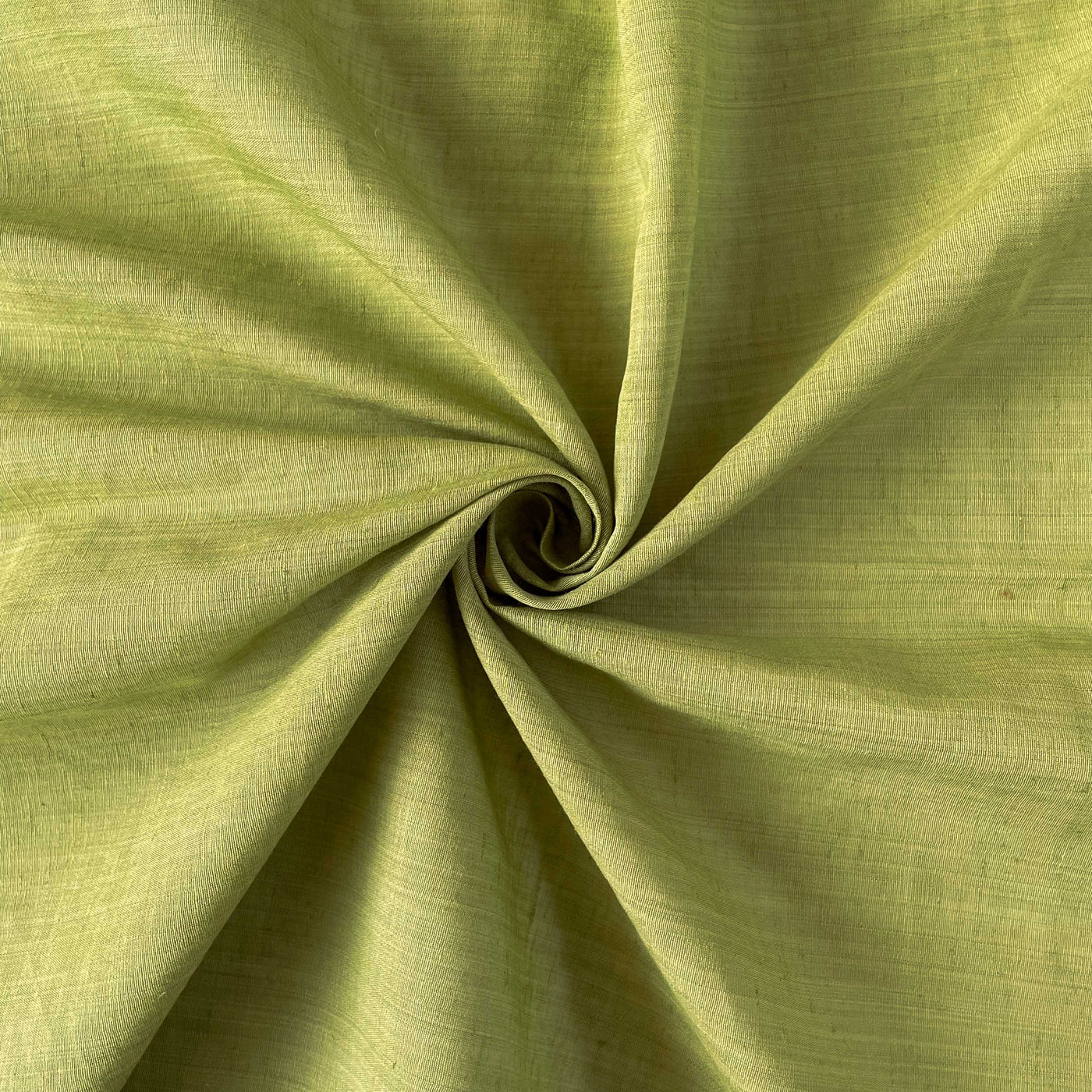 Blended Silk Linen Fabric Fabric Dusty Olive Green Blended Silk Linen Fabric (Width 58 Inches)