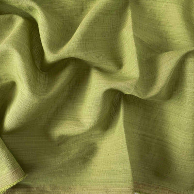 Blended Silk Linen Kurta Set Kurta Set Unisex Dusty Olive Green Color | Blended Silk Linen Kurta Fabric (1.80 Meters) | and Cotton Pyjama (2.5 Meters) | Unstitched Combo Set