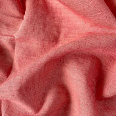 Blended Silk Linen Kurta Set Kurta Set Unisex Salmon Rose Color | Blended Silk Linen Kurta Fabric (1.80 Meters | Width 58 Inches) | and Cotton Pyjama (2.5 Meters) | Unstitched Combo Set