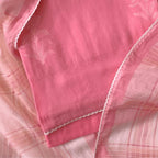 Blooms & Knots Unstitched Suit Unstitched Suit Bright Peach Chanderi Suit Set