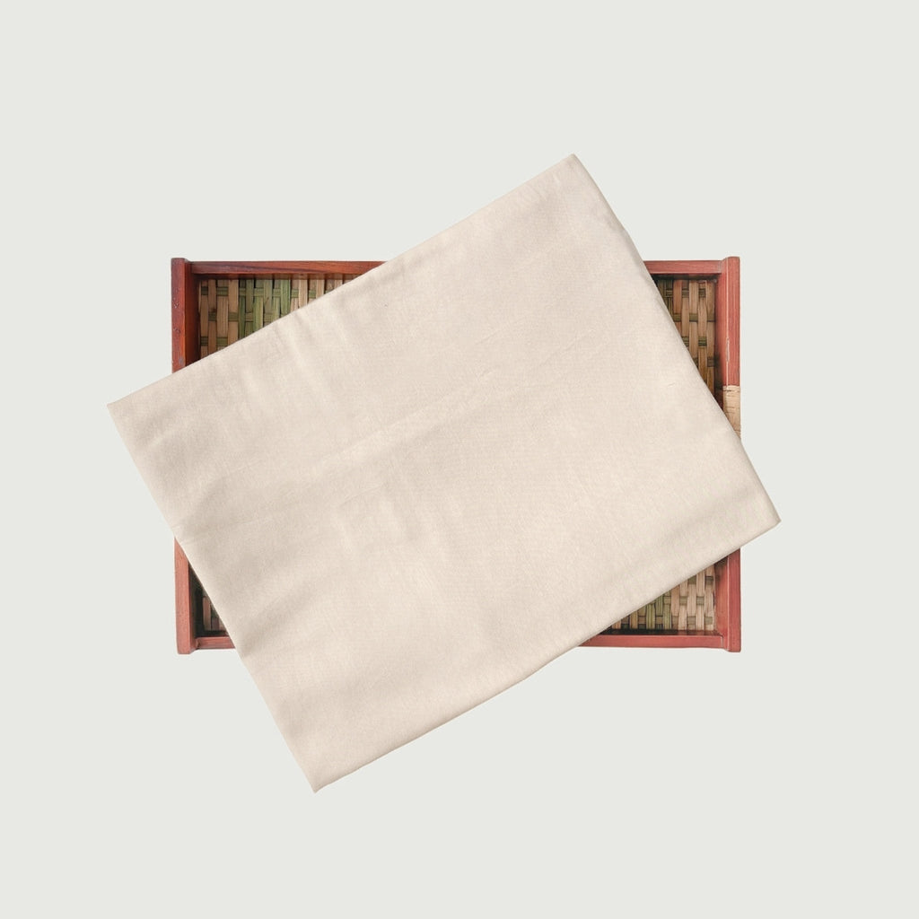 Blouse Piece Blouse Piece 0.80 MTR Beige Hand Dyed Cotton Satin Blouse Piece (0.80 Meter Piece | Width 44 Inches)