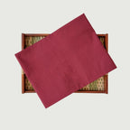 Blouse Piece Blouse Piece 0.80 MTR Deep Red Hand Dyed Cotton Satin Blouse Piece (0.80 Meter Piece | Width 44 Inches)