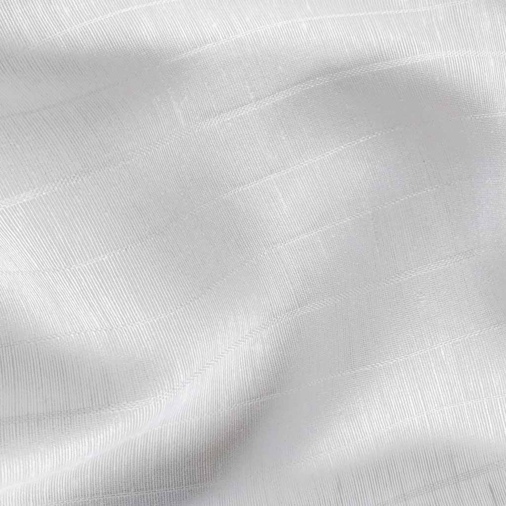 Blouse Piece Blouse Piece 0.90 MTR White Woven Stripes Cotton Slub Blouse Piece (0.90 Meter Piece | Width 46 Inches)