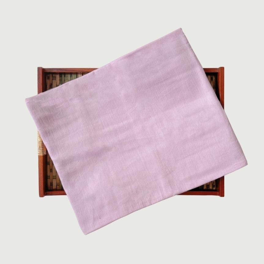 Blouse Piece Blouse Piece 1.25 MTR Pastel Lilac Hand Dyed Cotton Satin Blouse Piece (1.25 Meter Piece | Width 44 Inches)