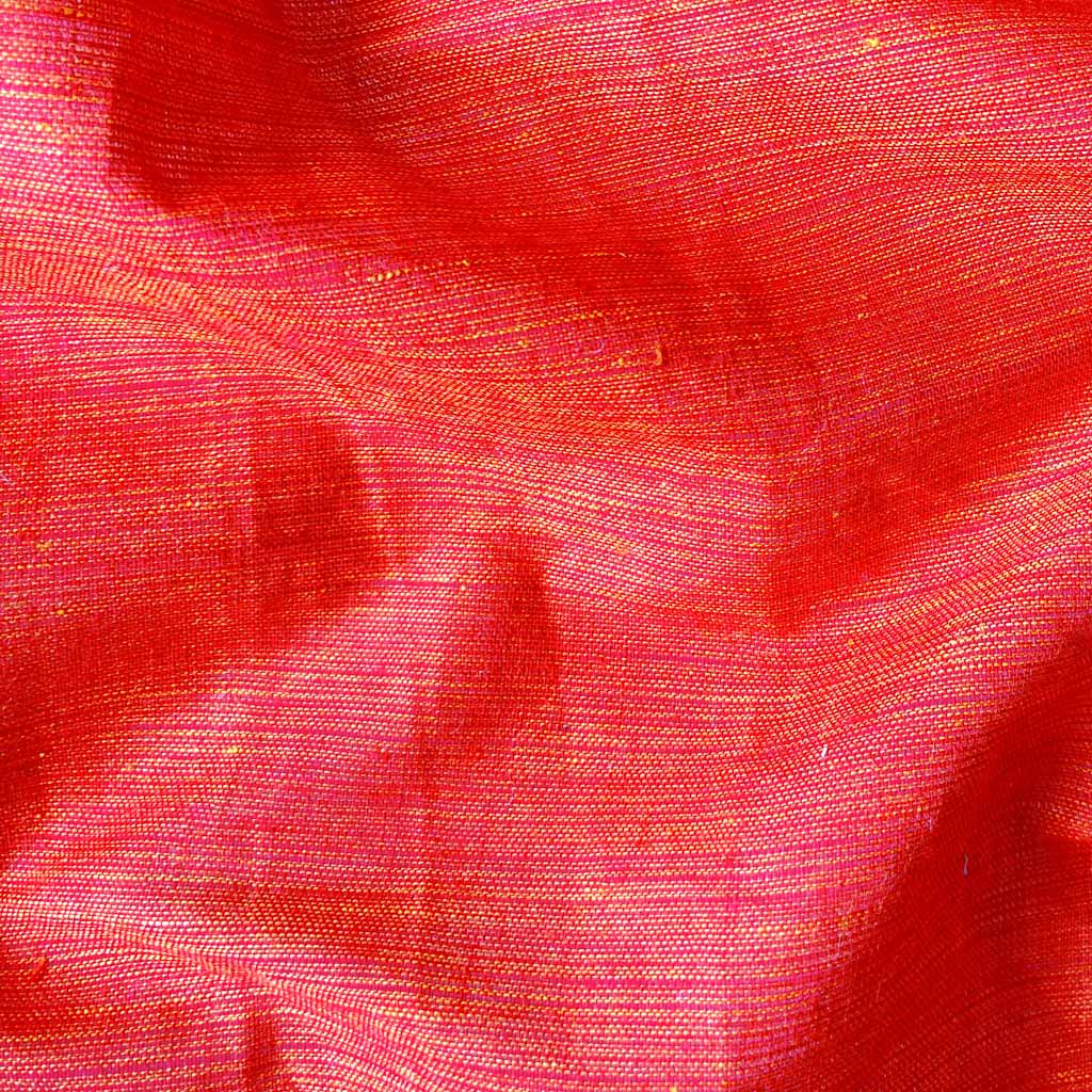 Blouse Piece Blouse Piece 1.50 MTR Bright Red Woven Blended Silk Blouse Piece (1.50 Meter Piece | Width 42 Inches)