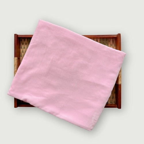 Blouse Piece Blouse Piece 1 MTR Baby Pink Plain Velvet Blouse Piece (1 Meter Piece | Width 44 Inches)