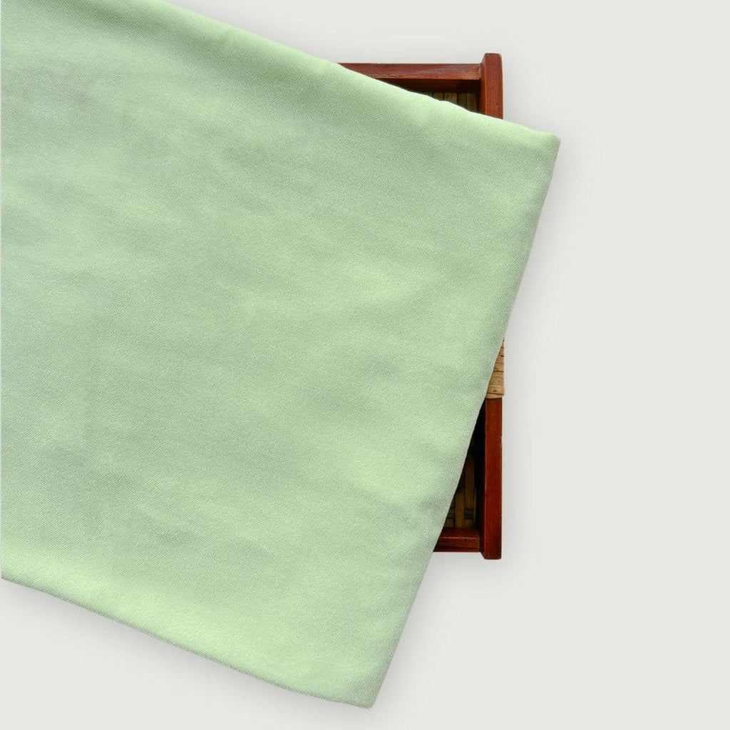 Blouse Piece Blouse Piece 1 MTR Light Green Plain Velvet Blouse Piece (1 Meter Piece | Width 44 Inches)