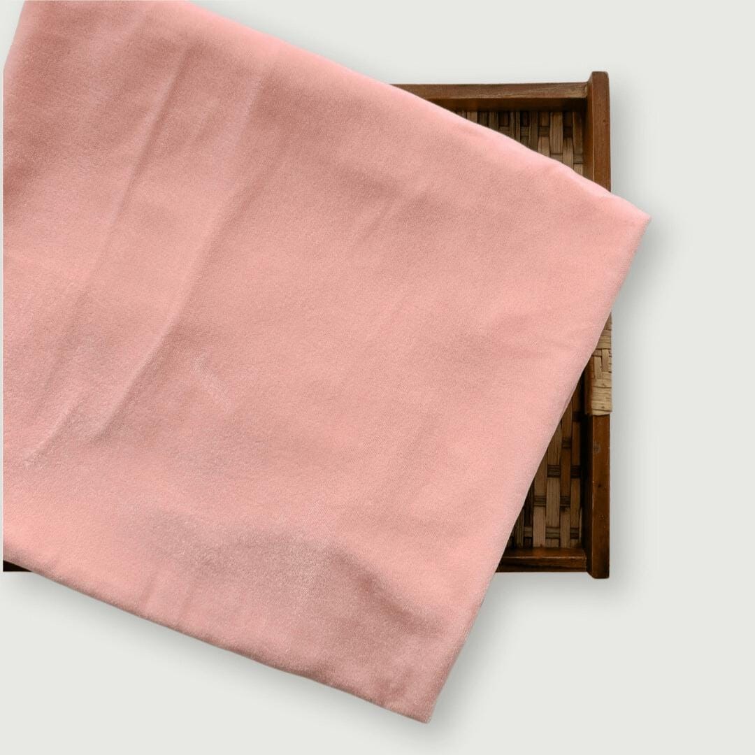 Blouse Piece Blouse Piece 1 MTR Light Orange Velvet Blouse Piece