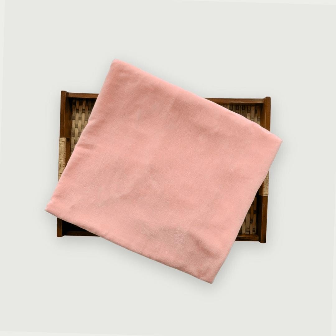 Blouse Piece Blouse Piece 1 MTR Light Orange Velvet Blouse Piece