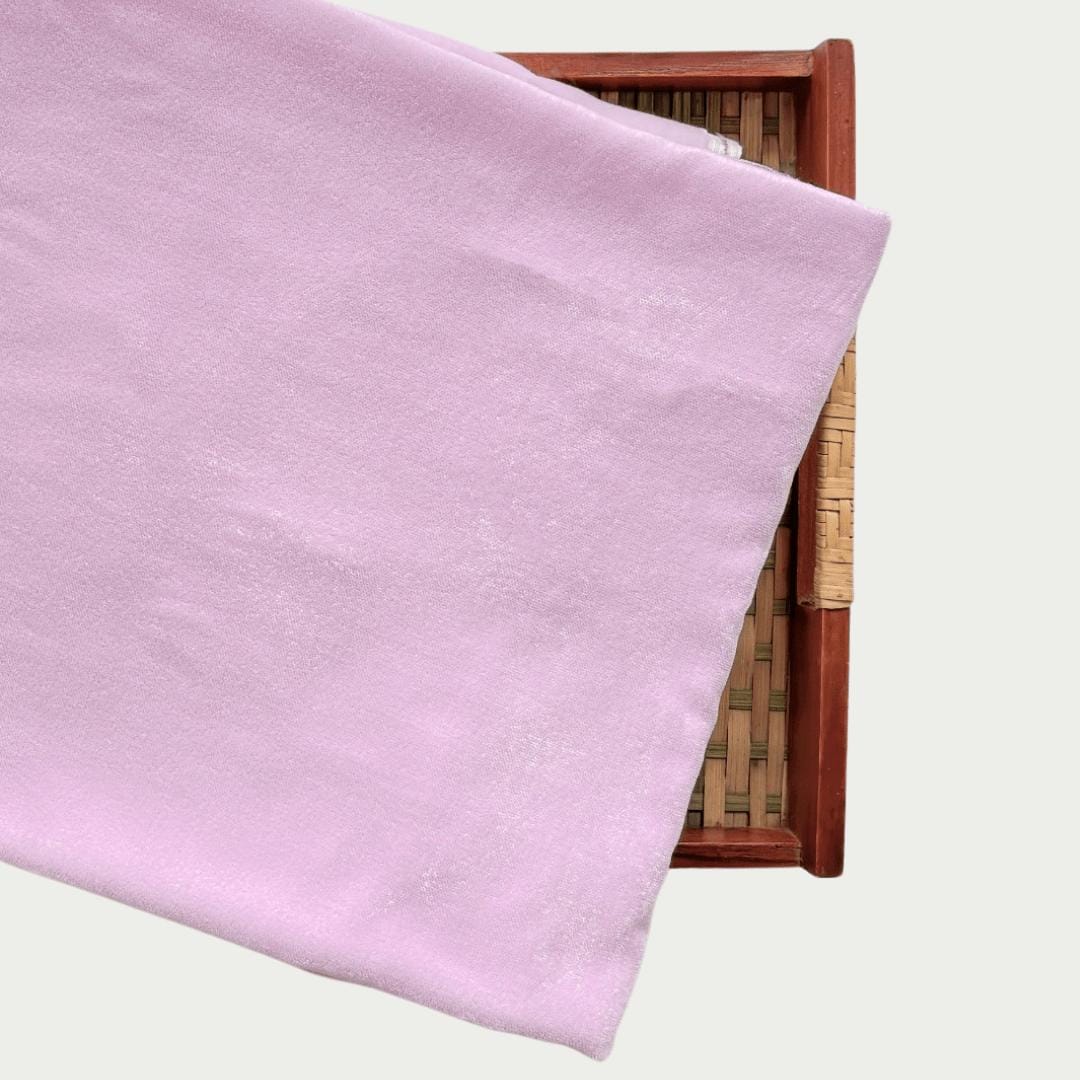 Blouse Piece Blouse Piece 1 MTR Light Pink Velvet Blouse Piece