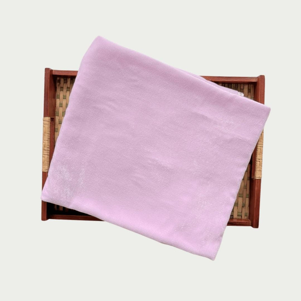 Blouse Piece Blouse Piece 1 MTR Light Pink Velvet Blouse Piece