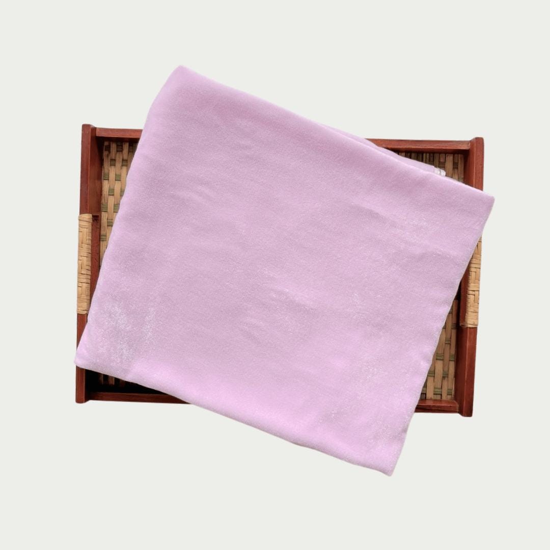 Blouse Piece Blouse Piece 1 MTR Light Pink Velvet Blouse Piece