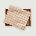 Blouse Piece Blouse Piece 1 MTR Orange Stripes Woven Soft Munga Blouse Piece (1 Meter Piece | Width 44 Inches)