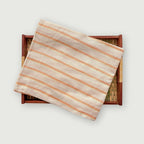 Blouse Piece Blouse Piece 1 MTR Orange Stripes Woven Soft Munga Blouse Piece (1 Meter Piece | Width 44 Inches)