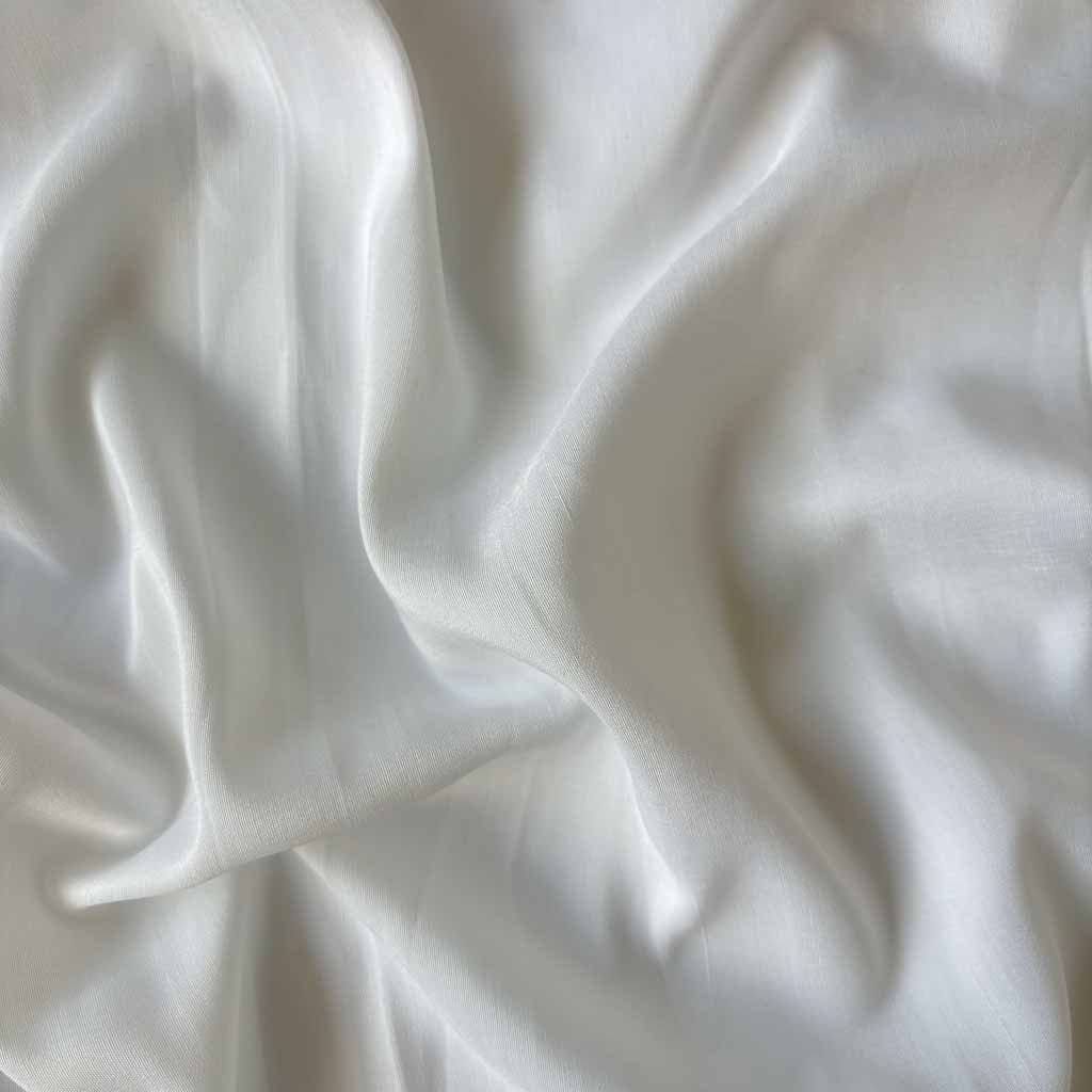 Blouse Piece Blouse Piece 1 MTR White Plain Russian Silk Blouse Piece (1 Meter Piece | Width 44 Inches)