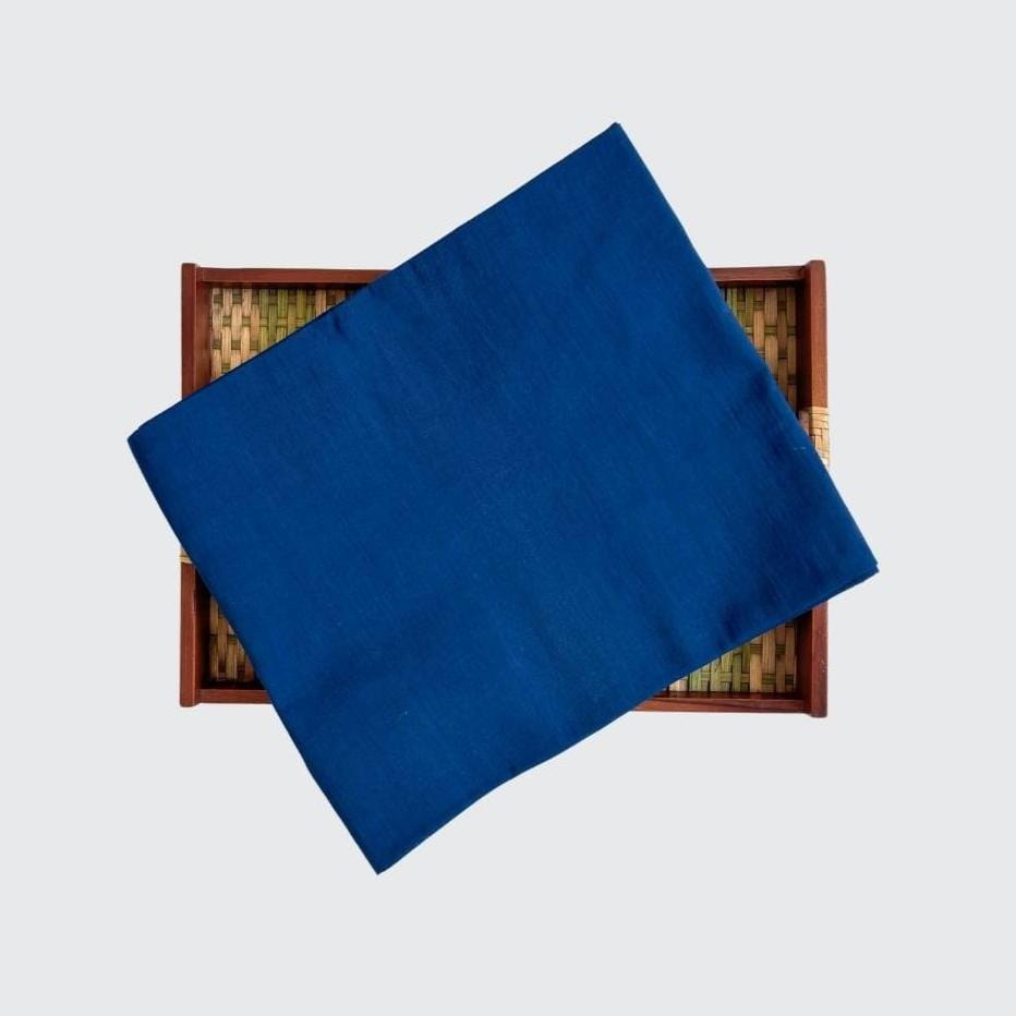 Blouse Piece Blouse Piece Bright Blue Pure Cotton Blouse Piece (0.80 Meter Piece | Width 42 Inches)