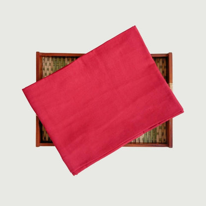 Blouse Piece Blouse Piece Bright Red Cotton Satin Blouse Piece (1 Meter Piece | Width 42 Inches)