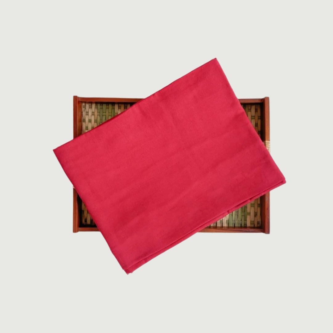 Blouse Piece Blouse Piece Bright Red Pure Cotton Blouse Piece (Width 42 Inches)