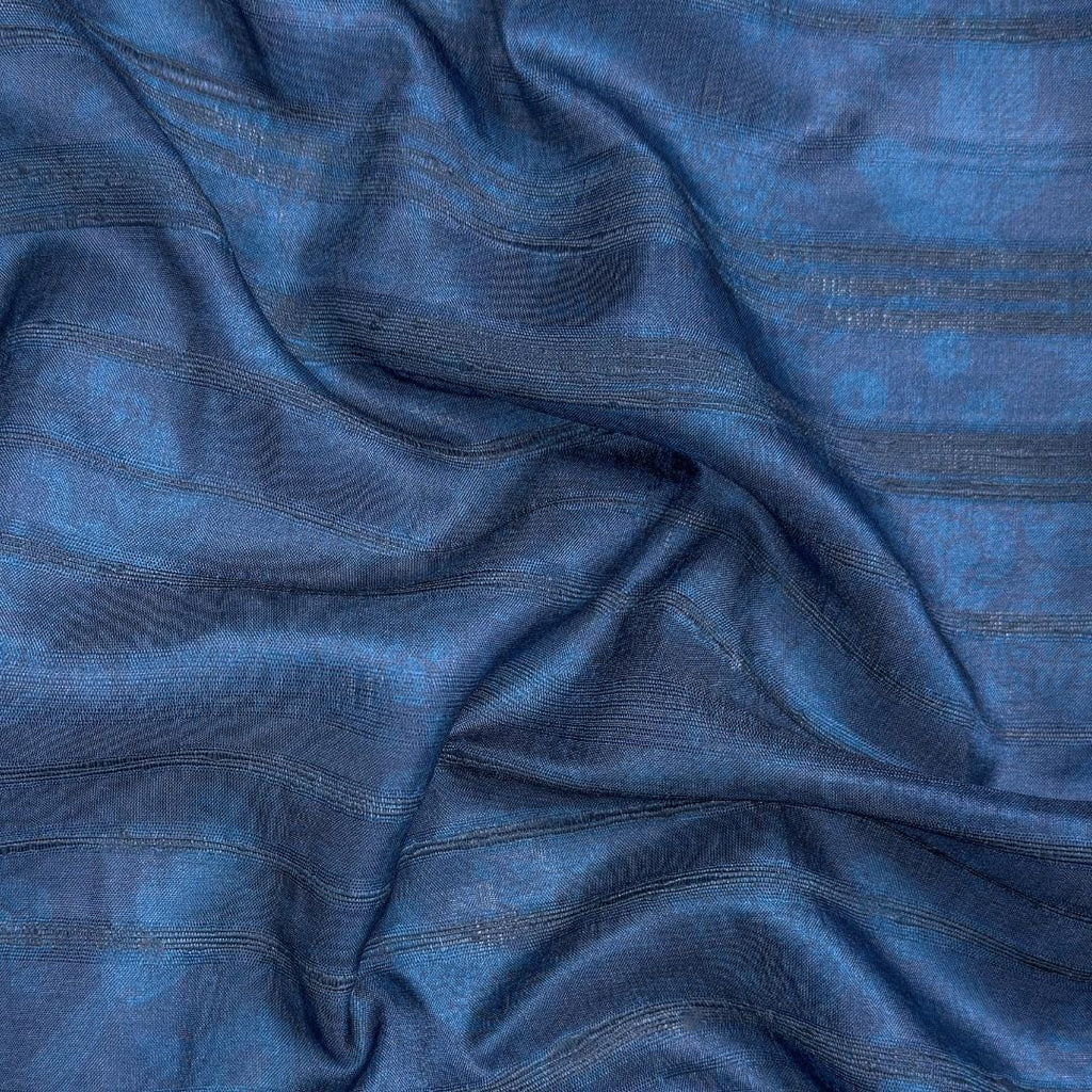 Blouse Piece Blouse Piece Dark Blue Tussar Silk Blouse Piece