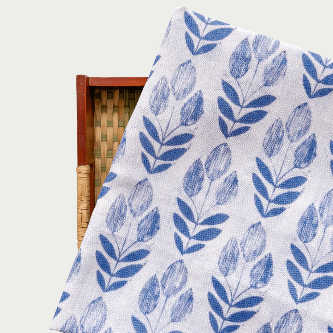 Blouse Piece Blouse Piece Dusty Violet Kantha Paisely Printed Velvet Blouse Piece (Width 44 Inches)