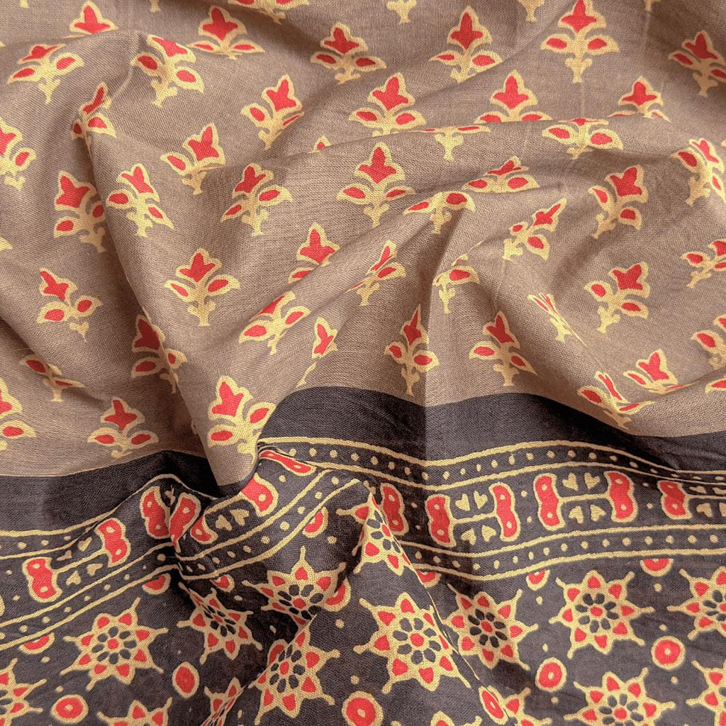 Blouse Piece Blouse Piece Earthy Grey Cotton Blouse Piece