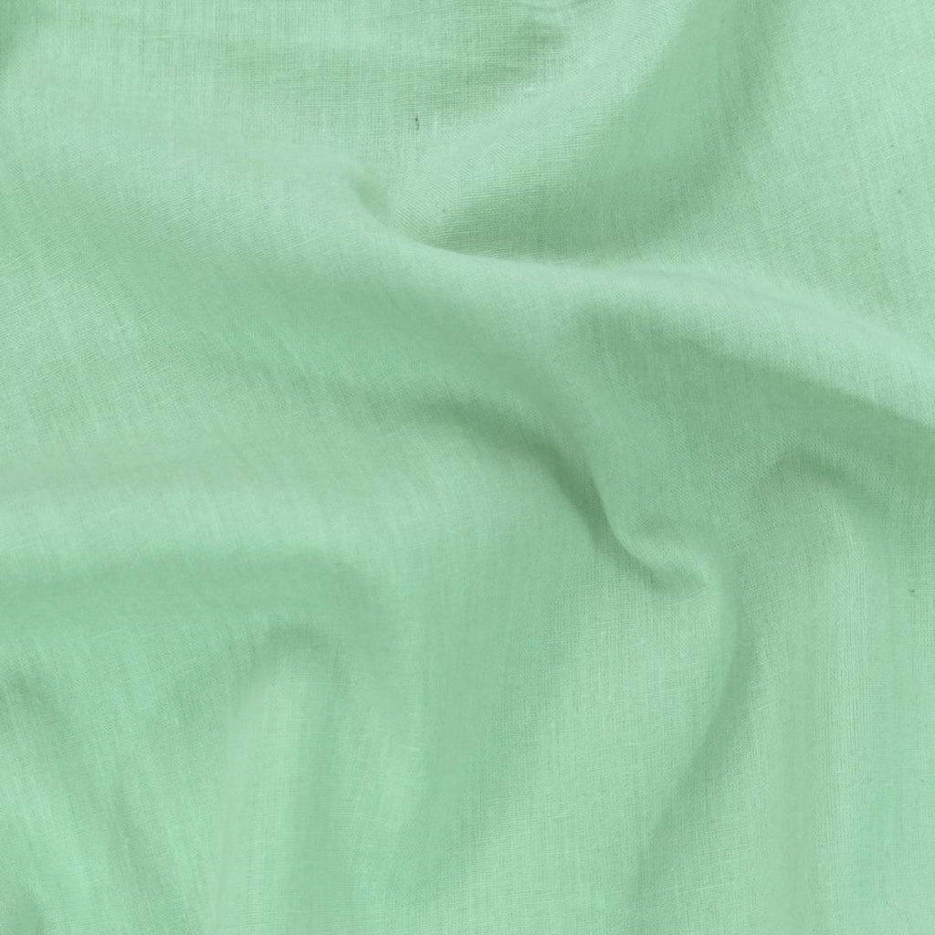 Blouse Piece Blouse Piece Light Turquoise Cotton Satin Blouse Piece (0.90 Meter Piece | Width 42 Inches)