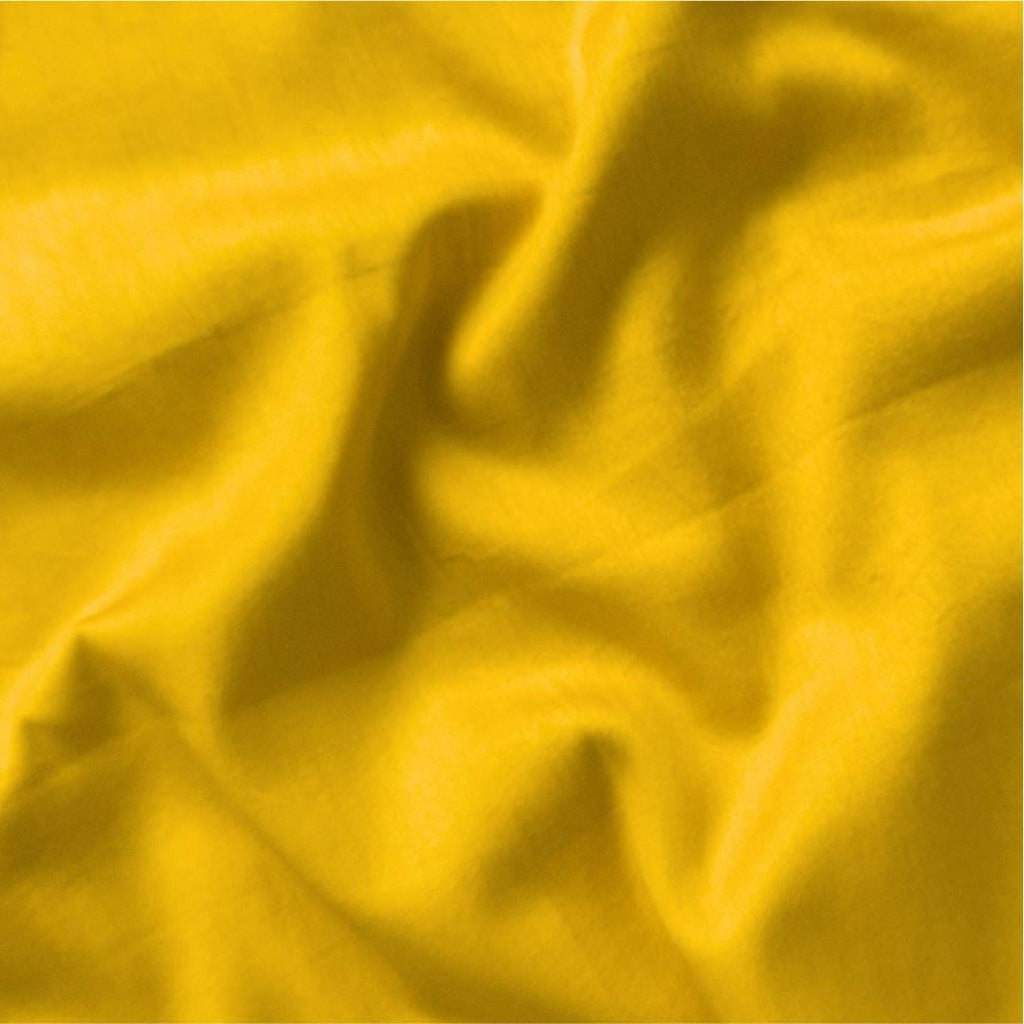 Blouse Piece Blouse Piece Mango Yellow Cotton Satin Blouse Piece (1 Meter Piece | Width 42 Inches)