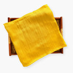 Blouse Piece Blouse Piece Mango Yellow Dyed Pure Munga Satin Blouse Piece (0.8 Meter Piece | Width 44 Inches)