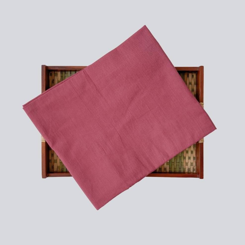 Blouse Piece Blouse Piece Metallic Red Pure Cotton Blouse Piece (Width 42 Inches)