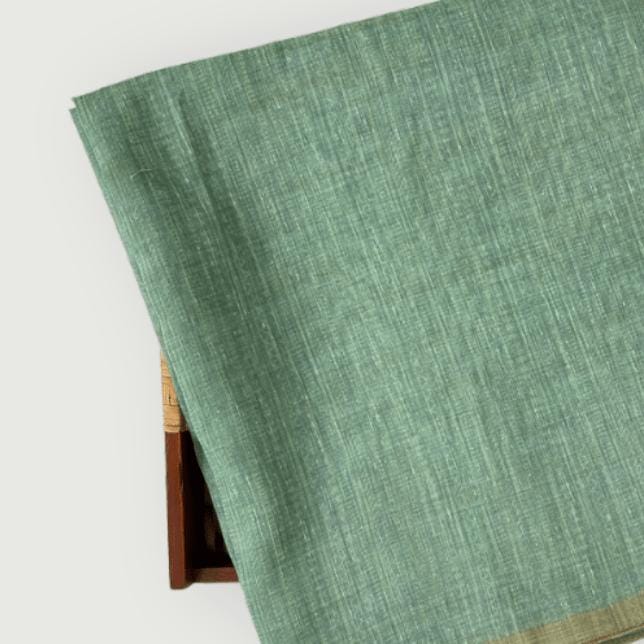 Chanderi Fabric Cut Piece Dusty Turquoise Cut Piece